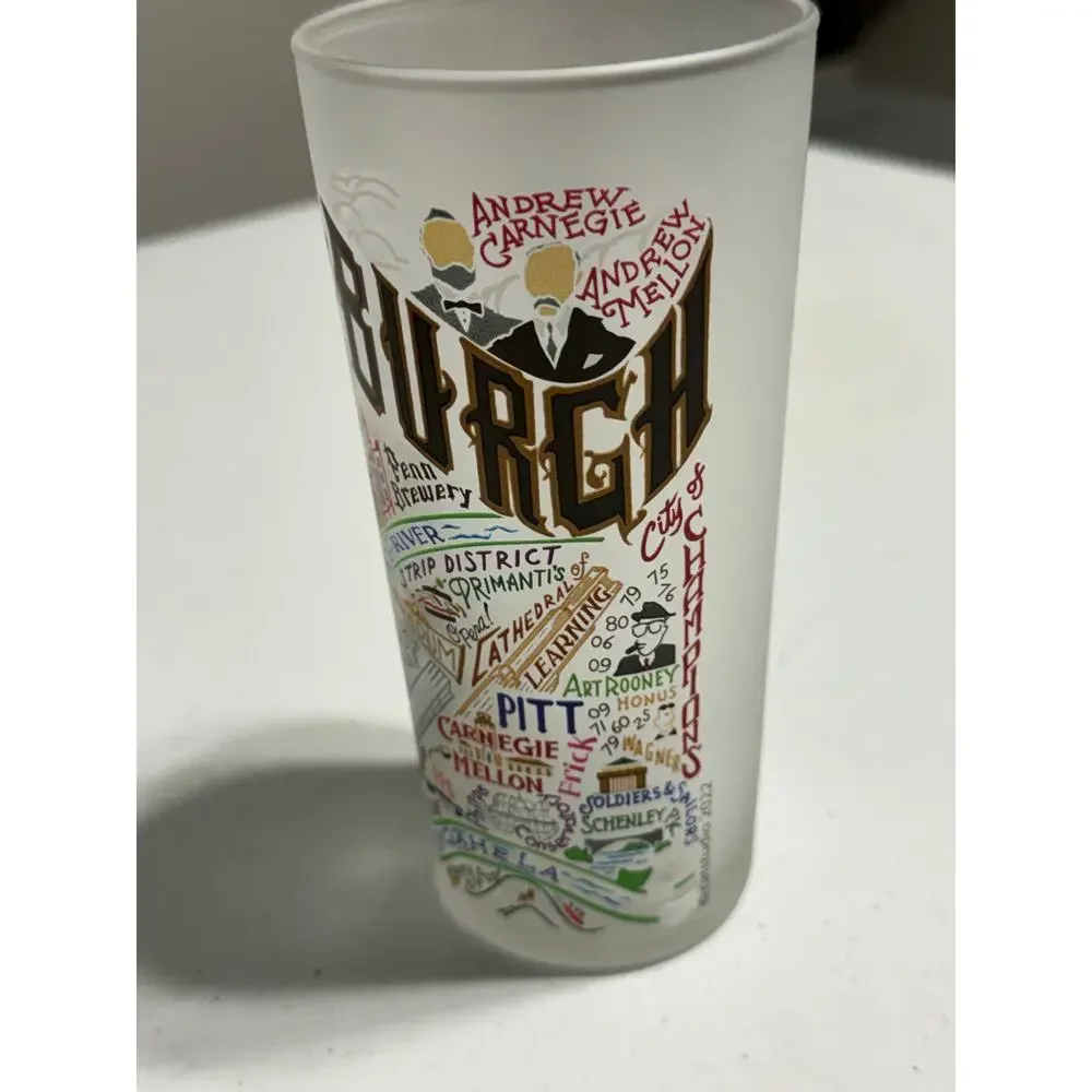 Cat Studio Pittsburg  Frosted Tall Glass